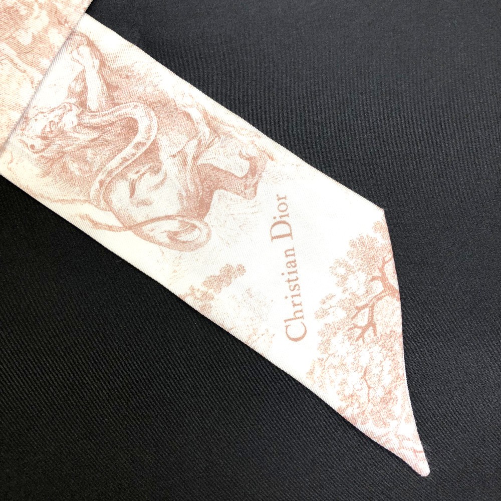 Dior ミッツァ Christian Dior Logo Silk 100% Mitzah Scarf MultiColor