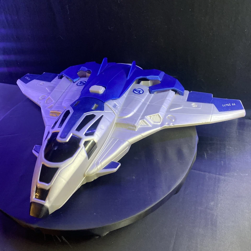 Lanzador de moto Hot Wheels Marvel Avengers Age of Ultron Quinjet 2014 Foto 2 de 2