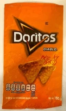 Chip Bag 2015 Sabritas Mexico Doritos Diablo 155g EMPTY