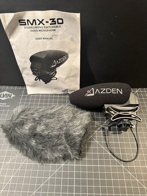 Azden SMX-30 Stereo/Mono Switchable Video Microphone with SWS-30 Windshield