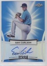 2017 Leaf Metal Draft Blue 9/25 Sam Carlson #BA-SC1 Auto 1h5