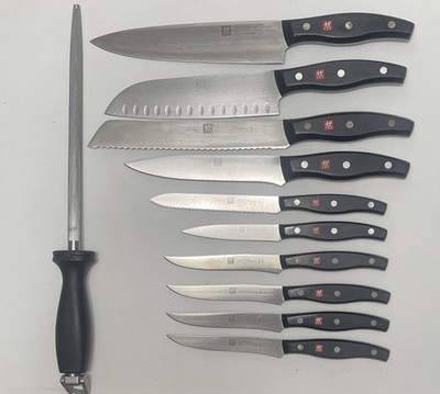 Zwilling JA Henckels Twin Signature 11 pc Knife Set Made In Germany Ice Hardened