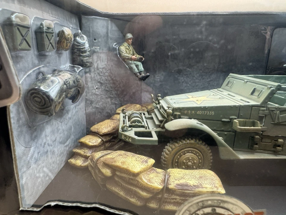 EXTRA RARE US M16 MGMC Task Force Normandy 1944 #81003 BNIB 1:32 Forces of Valor - Image 3 of 4