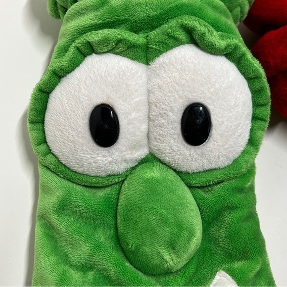 Vintage VeggieTales Thomas Nelson Hand Puppets Lot Asparagus