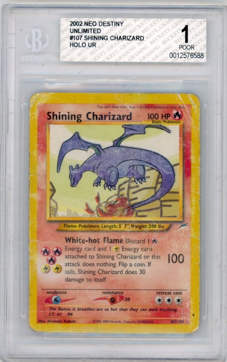ポケモンカード　shining charizard 107/105 英語版 Shining Charizard #107 Prices | Pokemon Neo Destiny