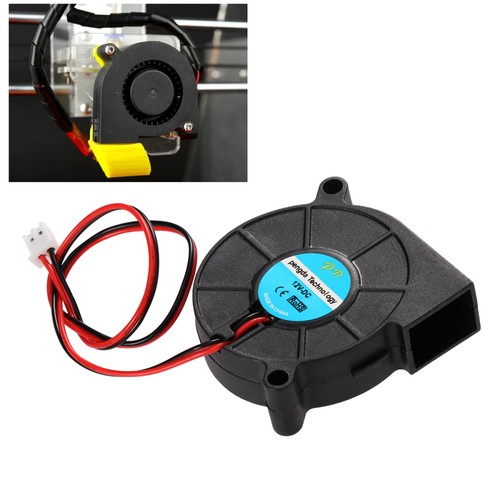 Uetek 12V 3D -Drucker Blowing Lüfter zum Abkühlen des Kühlkörpers (schwarz)