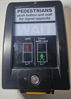 Pedestrian Crossing Wait Signal Traffic Light Road Garage Sign Mancave Lamp