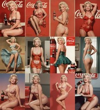 Canvas Art Print-Metal Tin Plaque Artwork Sexy Illustration Marilyn Monroe