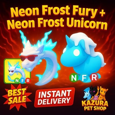  Combo Neeon Frost Fury +Neeon Frost Unicorn   Adopt M3e Pets| Fast Delivery
