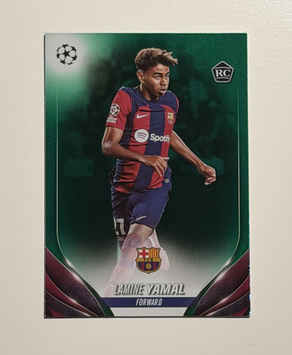 2023-24 Topps UEFA Club Competitions LAMINE YAMAL Rookie Card RC #64 Green /99