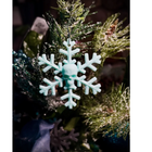 2 Pcs Goth Skull Snowflake Christmas Ornaments – Unique Dark Holiday Tree Decor