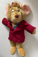 Vintage 1986 Disney "BASIL" The Great Mouse Detective 15" Plush By Caltoy EC