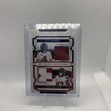 2025 C.J. Stroud/ Nico Collins National Treasures NFL Gear Combo Materials#1 /99