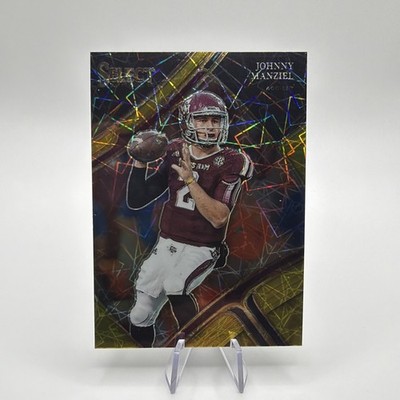Johnny Manziel 2023 Panini Select Draft Picks Gold Lazer Prizm #198 