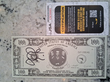 Joe Pesci 100 Dollar Bill Authenticated