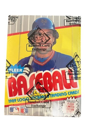 1989 Fleer Baseball Wax Box BBCE FASC Case Code 90871 FREE
