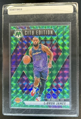 2024-25 Panini Mosaic LeBron James Green Mosaic City Edition #286 Lakers