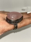 ROSE QUARTZ RING 925 STERLING SILVER — photo 6