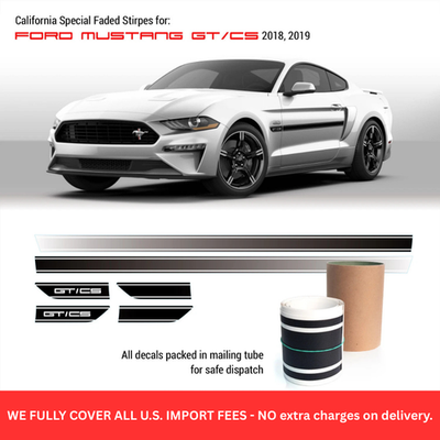California Special GT/CS Rocker Fade Stripes Vinyl Decal 2018 2019