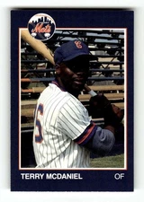 1988 Grand Slam Columbia Mets 22 Terry McDaniel BXCP13