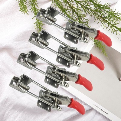 4 Pcs Hand Tool Toggle Clamp Heavy Duty Cabinet Latch Adjustable