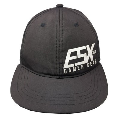 ESX Gamer Gear Snapback Hat Black One Size Adjustable Vent Holes Outdoor