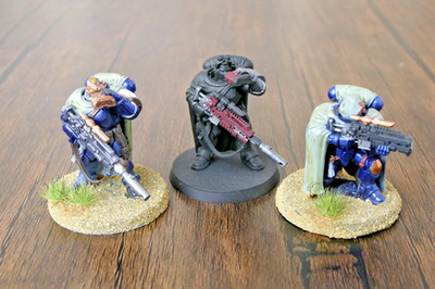 Warhammer 40k Space Marines Primaris Eliminators x3 Assembled Partially Painted