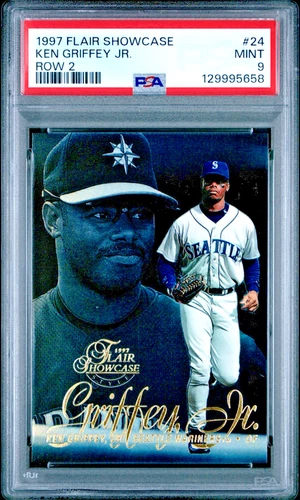 1997 Flair Showcase Row 2 #24 Ken Griffey Jr PSA 9   5799