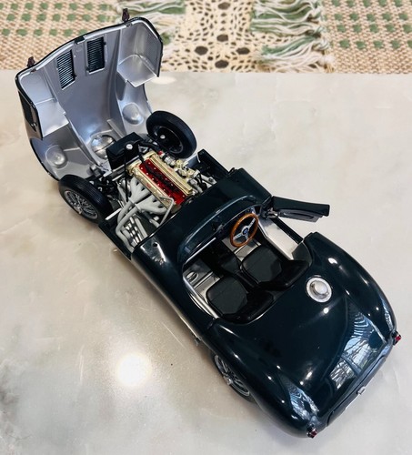 1951 Jaguar 120 C 1/18 Model Car Nice Heavy Diecast Racing Green Rare Autoart - Picture 10 of 15