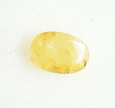 100% Natural Yellow Sapphire 2.90 Ct Certified Loose Gemstone Oval Shape
