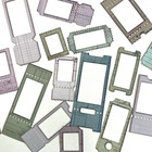 Collage Ticket Frame Die Cut Shapes Scrapbooking Junk Journals Cardmaking