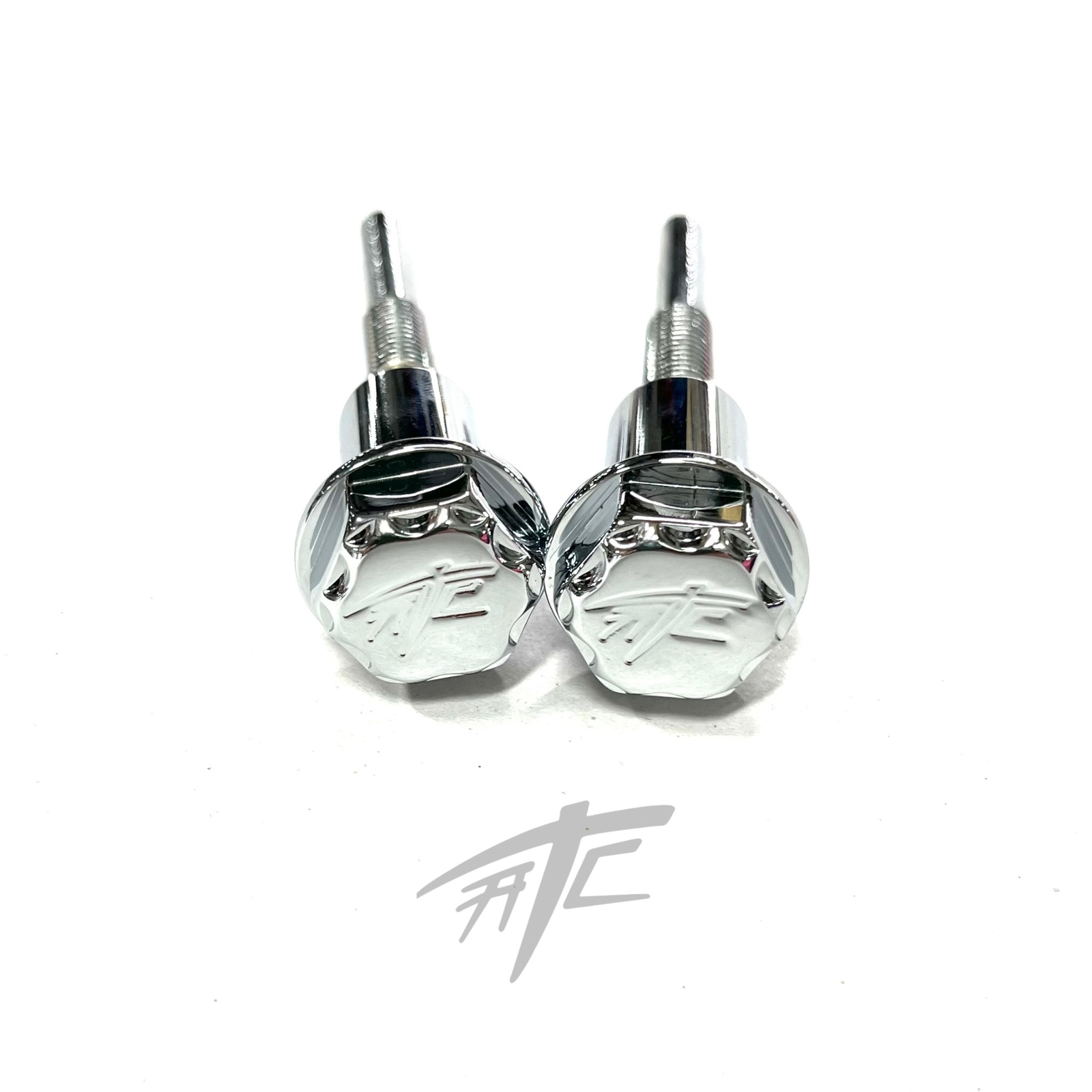 HAYABUSA CHROME ATC ENGRAVED DIAMOND CUT SEAT BOLTS 2008-2020 SUZUKI HAYABUSA