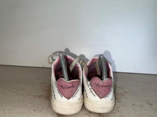 DISNEY LADIES WHITE LACE UP LOW TOP SNEAKERS SHOES UK SIZE 4 EUR 37 K26 - Picture 4 of 8