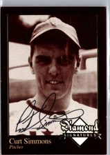 2006 Curt Simmons Trading Card HAND SIGNED AUTO AUTOGRAPH HA RETROGRAPH BUYBACK