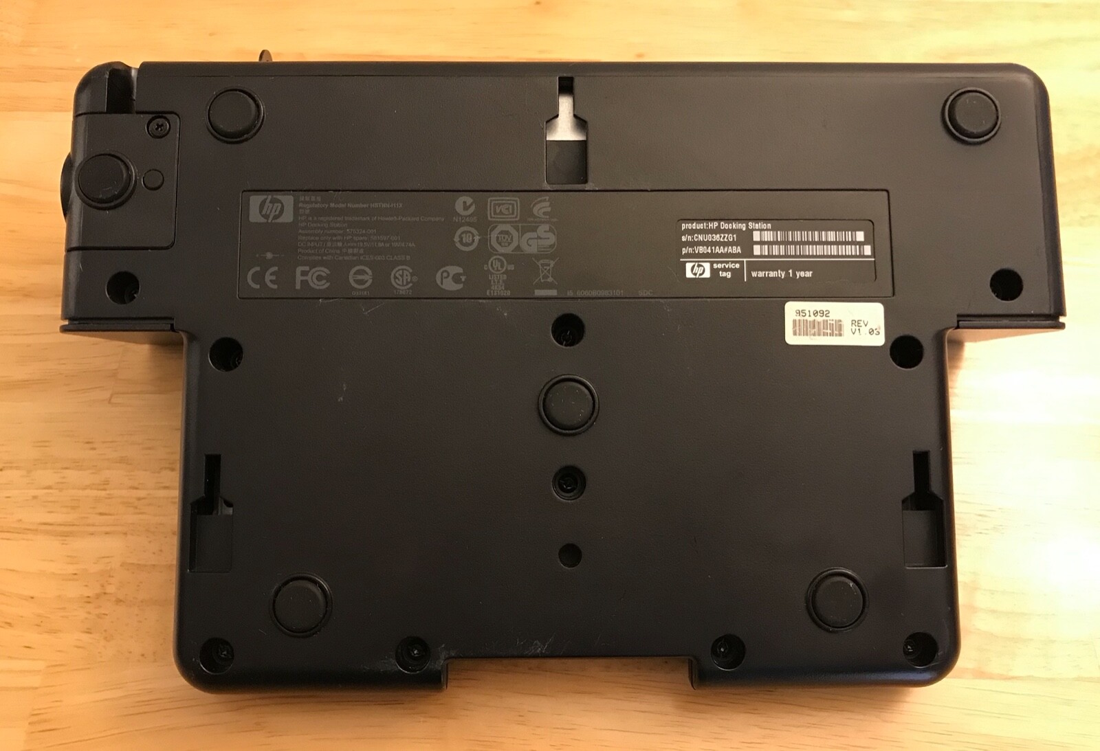 HP HSTNNI11X 90W Laptop Docking Station For Elitebook/Probook VB041AA