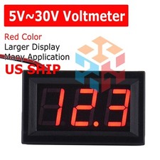 Mini Blue Dc 0-30v Led Display Digital Voltage Voltmeter Panel Mini Blue Dc 0-30v Led Display Digital Voltage Voltmeter Panel