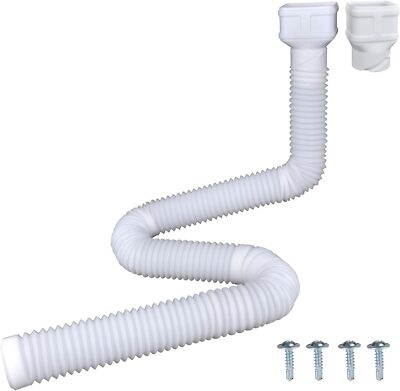 7Ft Long Gutter Downspout Extensions, 3  Downspout Extender Drainage Pipe for 2''
