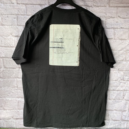 T-Shirt Kurt Cobain Nirvana grafisch doppelseitig XXL Notizbuch Ende der Musik Gedicht - Bild 3 von 10