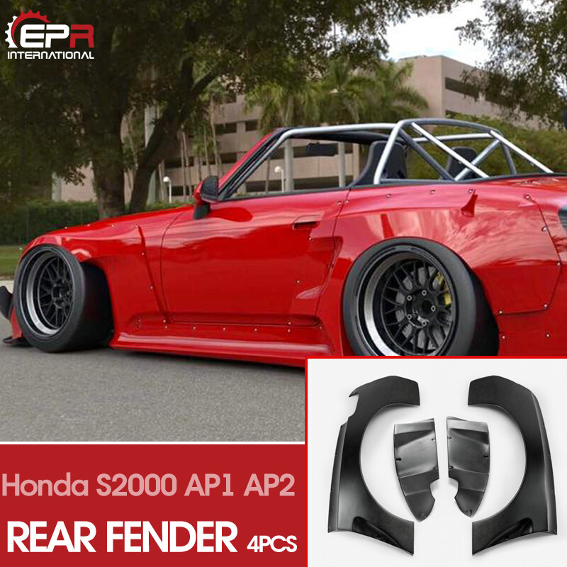 For Honda S2000 AP1 AP2 RB Style FRP Unpainted Wide Rear Fender