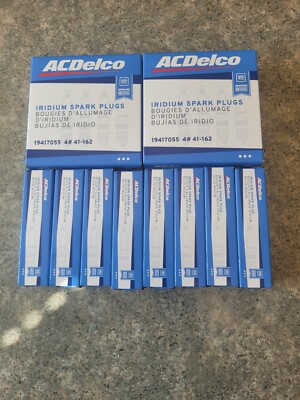 #ad 8 NEW Spark Plug Iridium ACDelco 41 162 FAST FREE SHIPPING 19417055 $60.66