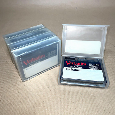 5x Verbatim DataLife Data Cartridge DL 2080 - 205 feet (62,5m) - gebraucht -RARE