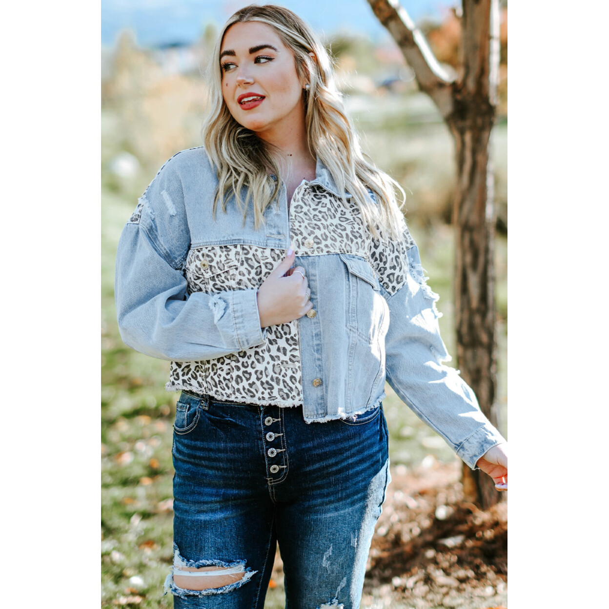 Discover 119+ ripped cropped denim jacket best noithatsi.vn