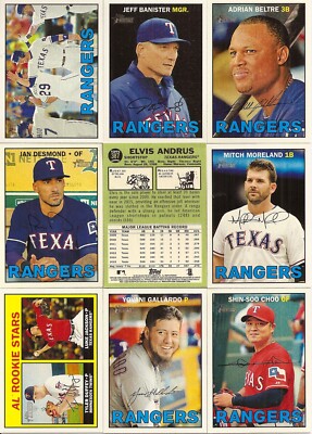 2016 Topps Heritage Texas Rangers Regular  Update + Minors Team Set (28)