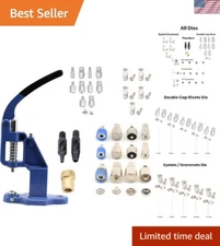 Snap Button Fastener, Rivet, Eyelet, Grommet Hand Press Machine with Setting ...