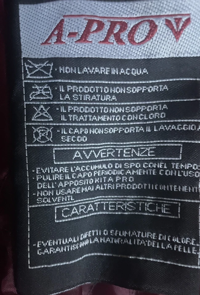 giubbotto moto uomo pelle - Immagine 4 di 4