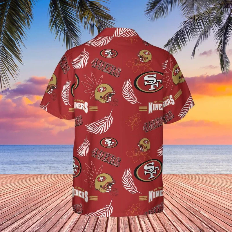 San Francisco 49ers Hibiscus Button-Up shirt, primary logo