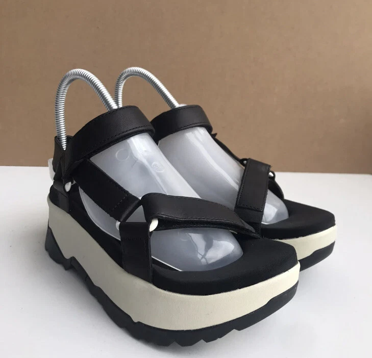 SANDALIAS MUJER TEVA ZAMORA NEGRAS PLATAFORMA CORREA ESPUMA TALLA US 8 NUEVAS Foto 4 de 4