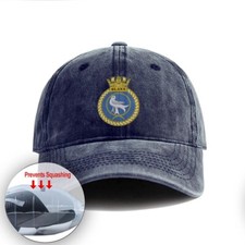 HMS Blake Vintage Denim Baseball Cap for Adults Adjustable Dad Hat Adjustable