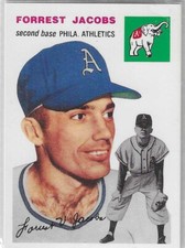 FORREST JACOBS OAKLAND ATHLETICS 1994 TOPPS ARCHIVES BASEBALL CARD (1954 SERIES)