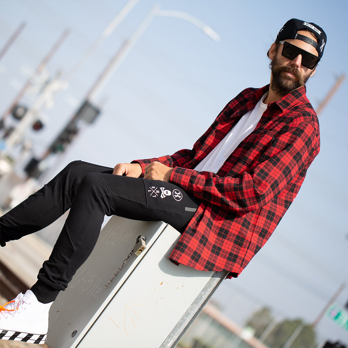 Fjällräven ÖVIK HEAVY FLANNEL SHIRT M - Shirt - red/black/red